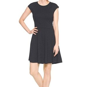 GAP Black Mini Dress with Polka Dots